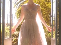 Load and play video in Gallery viewer, Ladivine A1459 - SUN MOON AND THE STARS EMBROIDERY GOWN
