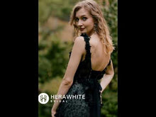 Load and play video in Gallery viewer, HERAWHITE - HW3055 - Stunning 3D Petal Lace Wedding Dress And Sparkle Tulle
