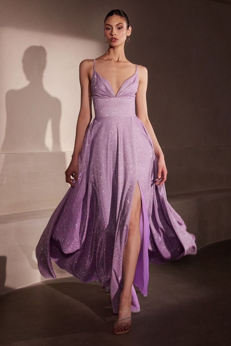 Ladivine T214 - Open Back Glitter Evening Dress Oh MY LLC Ladivine T214 - Open Back Glitter Evening Dress Oh MY LLC