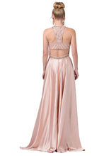 Load image into Gallery viewer, Stunningly beautiful long A line with beaded bodice.
