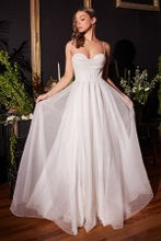 Load image into Gallery viewer, GLITTER FLOCKED BRIDAL BALL GOWN
