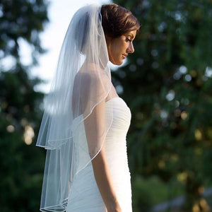AE2tvdbl189463, 2 Tier Soft Tulle Traditional Wedding Veil