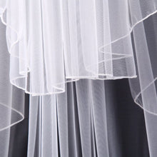 Load image into Gallery viewer, AE2tvdbl189463, 2 Tier Soft Tulle Traditional Wedding Veil
