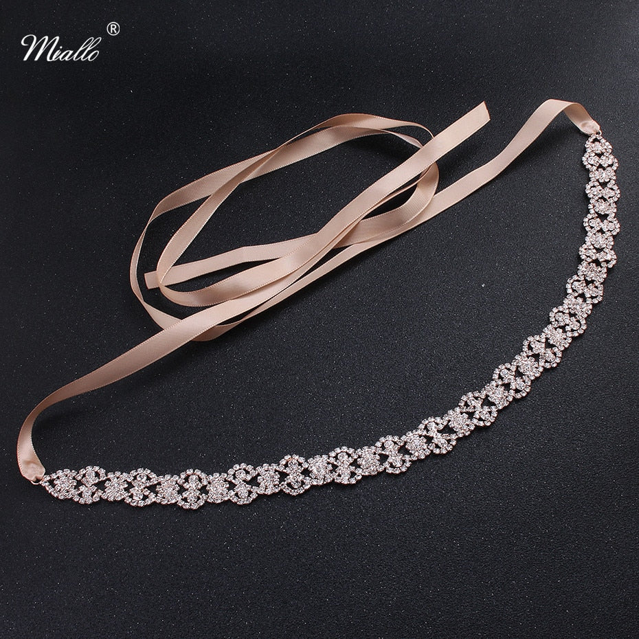 Austrian crystal  bridal belt yhst-  main image 2